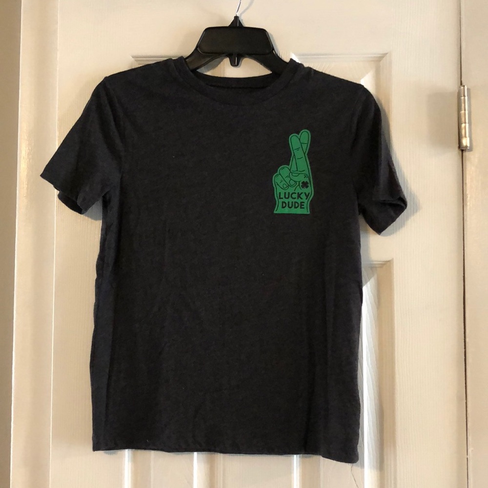 Boys large  “lucky dude” shirt from old navy